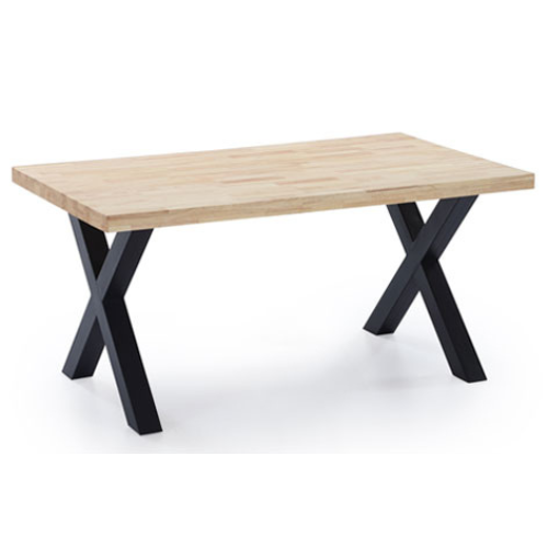 MESA COMEDOR FIJA X-LOFT ROBLE / NEGRO 160X90X76
