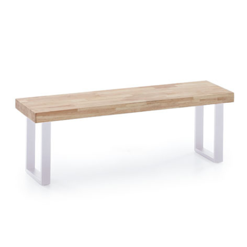 BANCO ASIENTO LOFT ROBLE NORDISH / BLANCO 120x47x34