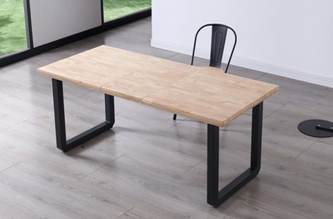 MESA COMEDOR EXTENSIBLE ROMA ROBLE NORDISH / NEGRO 140-180-220x80x77
