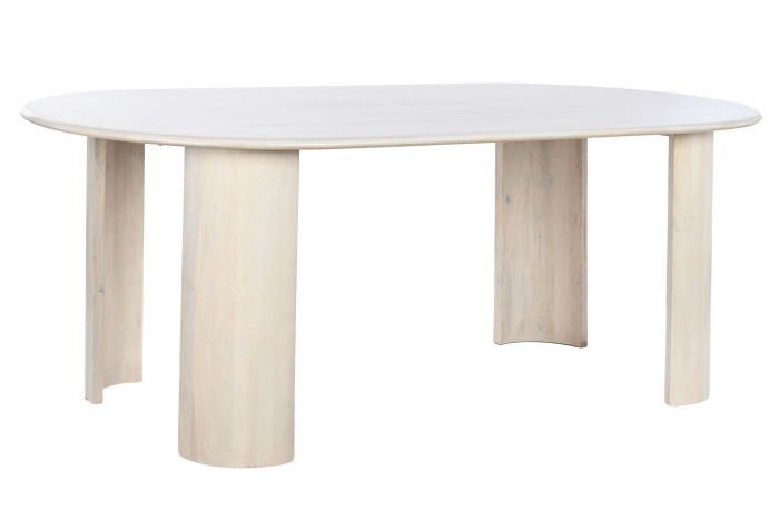 MESA COMEDOR MANGO 200X100X76 46,70 BLANCO