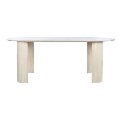MESA COMEDOR MANGO 200X100X76 46,70 BLANCO