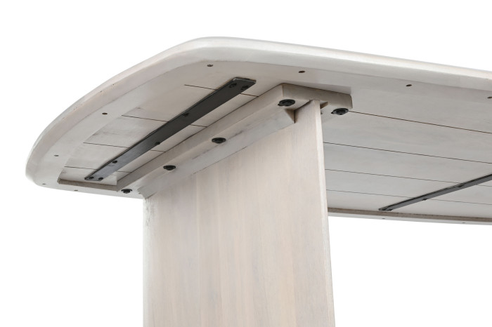 MESA COMEDOR MANGO 218X100X76 BLANCO