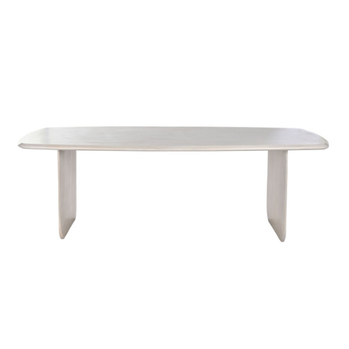 MESA COMEDOR MANGO 218X100X76 BLANCO