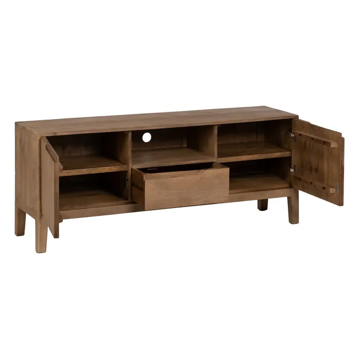 MUEBLE TV NATURAL MADERA DE MANGO SALÓN 60X150X40