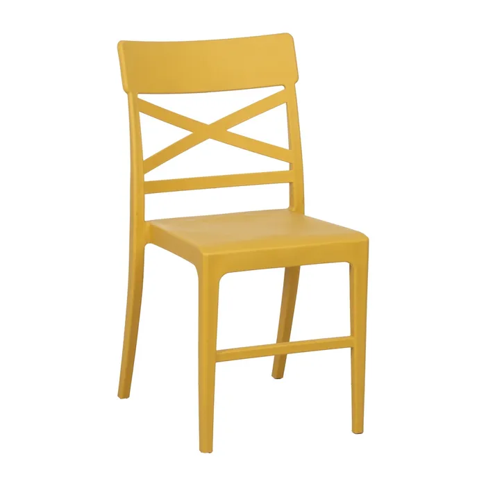 SILLA AMARILLO POLIPROPILENO CONTRACT 44 X 51 X 84 CM (PACK DE 4) UD=47,9€