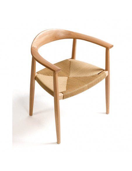 SILLA DOMINO COMEDOR MADERA NATURAL 63,5X53X76