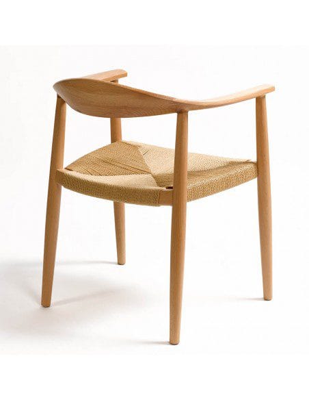 SILLA DOMINO COMEDOR MADERA NATURAL 63,5X53X76