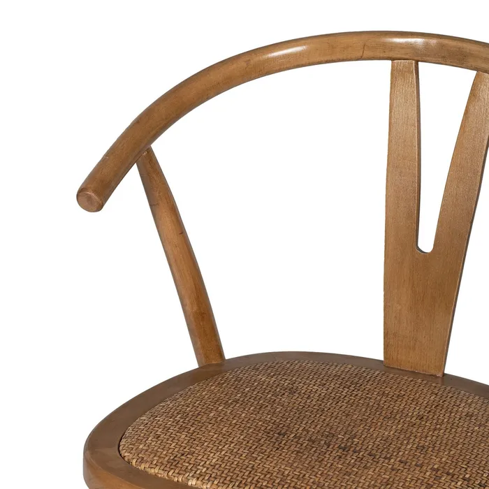 SILLA MIEL MADERA-RATÁN 55 X 50 X 81 CM