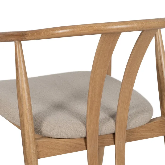 SILLA NATURAL TEJIDO-MADERA SALÓN 56,50 X 57 X 76,50 CM