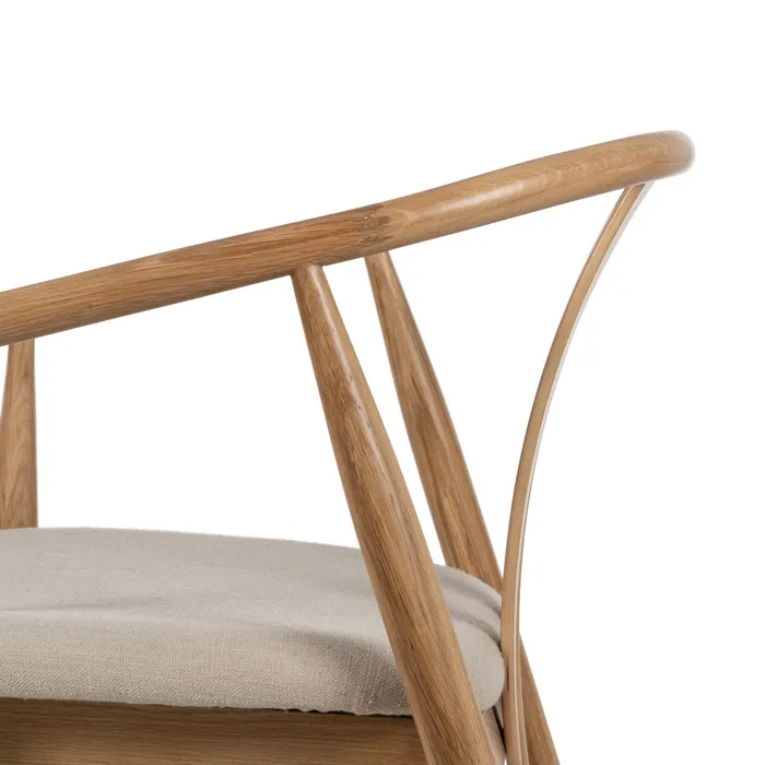 SILLA NATURAL TEJIDO-MADERA SALÓN 56,50 X 57 X 76,50 CM