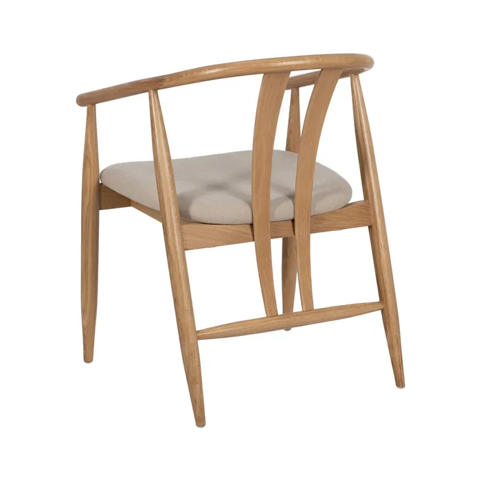 SILLA NATURAL TEJIDO-MADERA SALÓN 56,50 X 57 X 76,50 CM