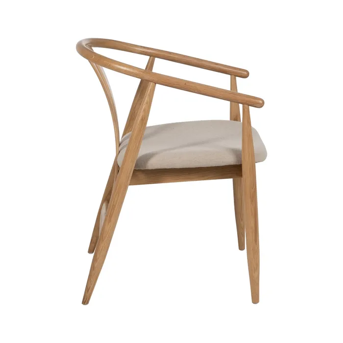 SILLA NATURAL TEJIDO-MADERA SALÓN 56,50 X 57 X 76,50 CM