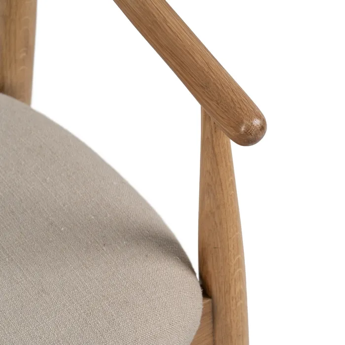 SILLA NATURAL TEJIDO-MADERA SALÓN 56,50 X 57 X 76,50 CM