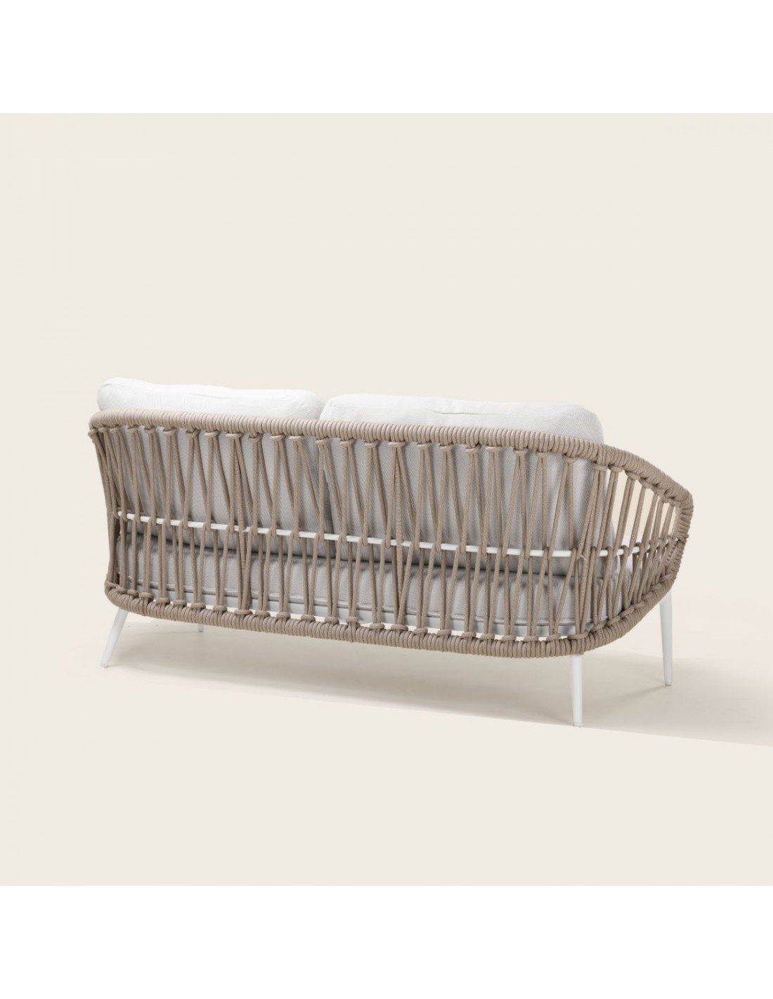 SOFA ALUMINIO BLANCO Y CUERDA EXTERIOR 79,5X179,5X82,5