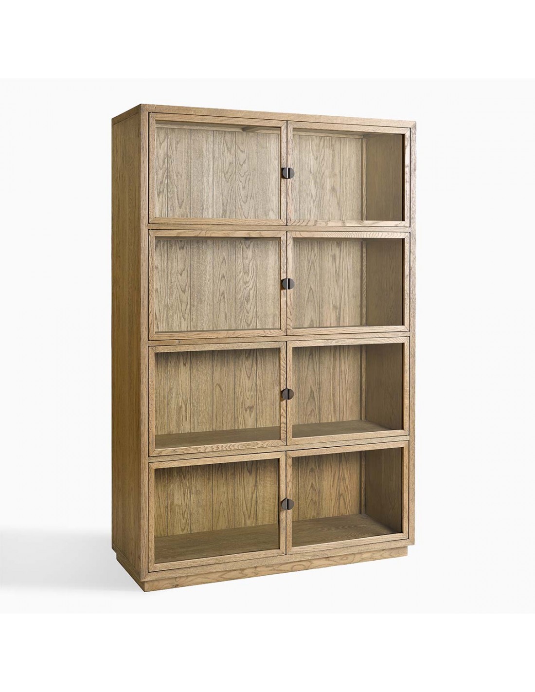 VITRINA ACABADO ROBLE NATURAL 120x45x185