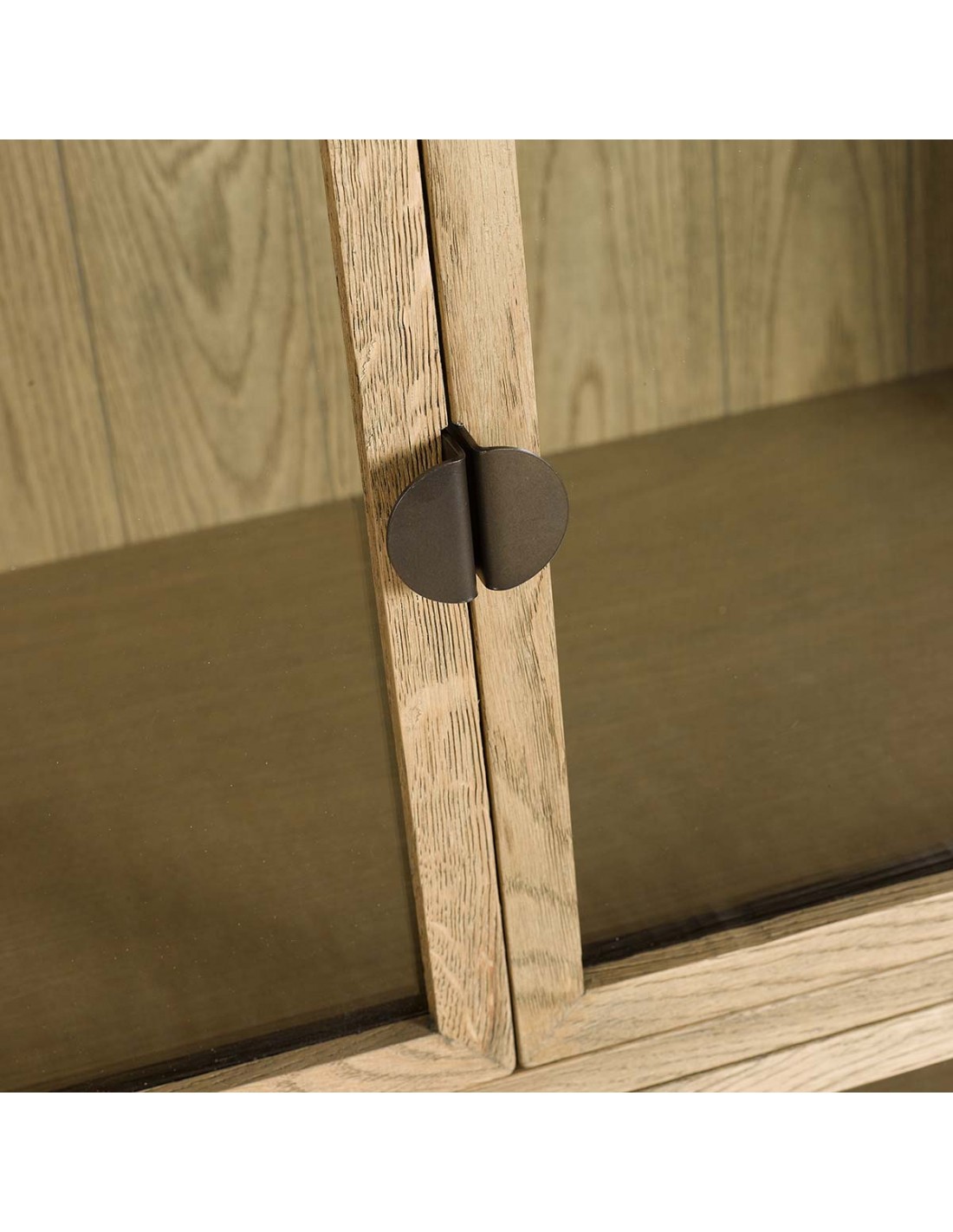 VITRINA ACABADO ROBLE NATURAL 120x45x185