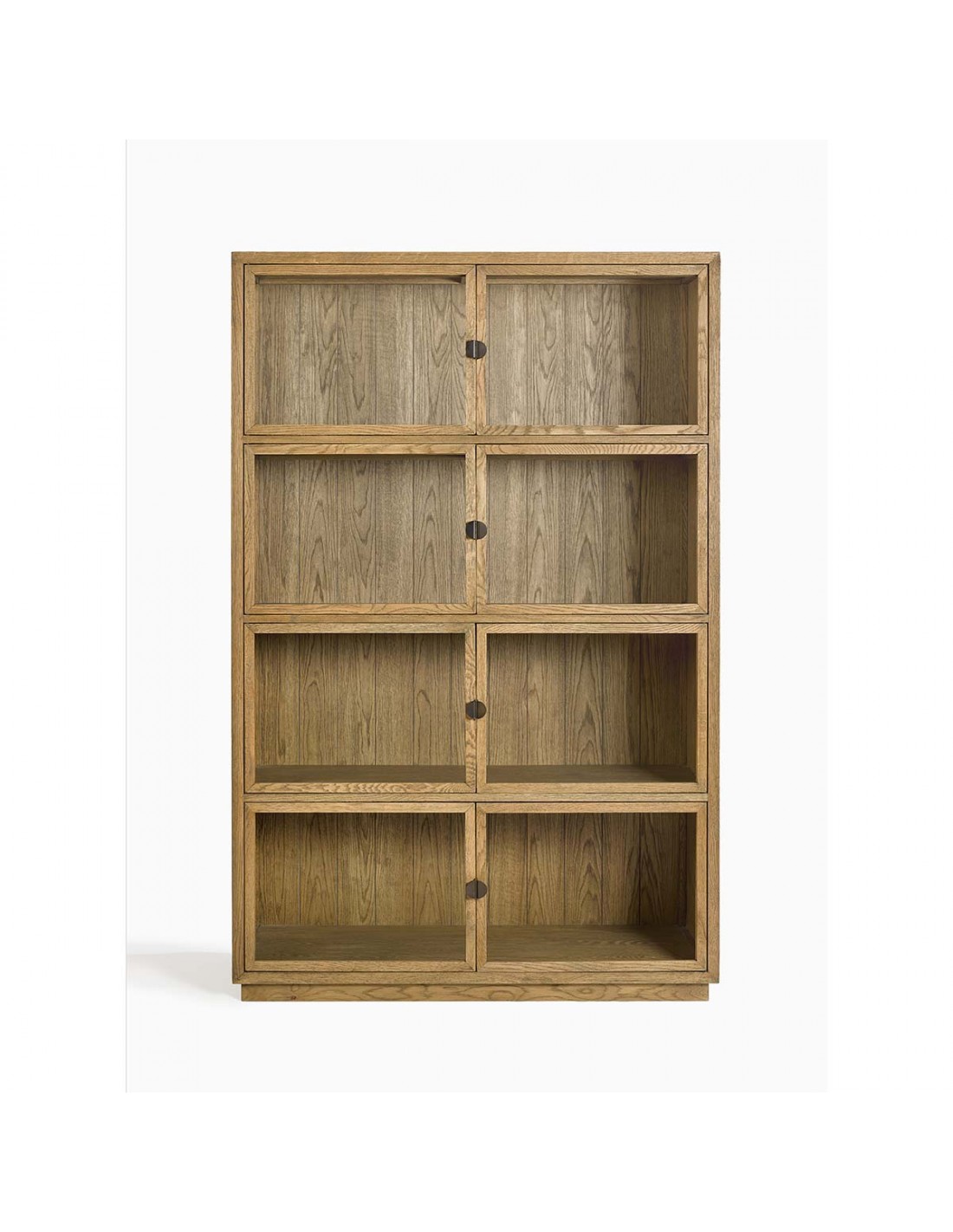 VITRINA ACABADO ROBLE NATURAL 120x45x185