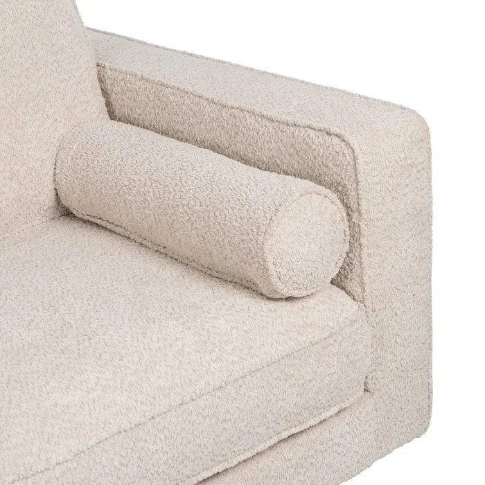 SOFÁ 2 PLAZAS BEIGE TEJIDO-MADERA 172 X 91 X 84 CM