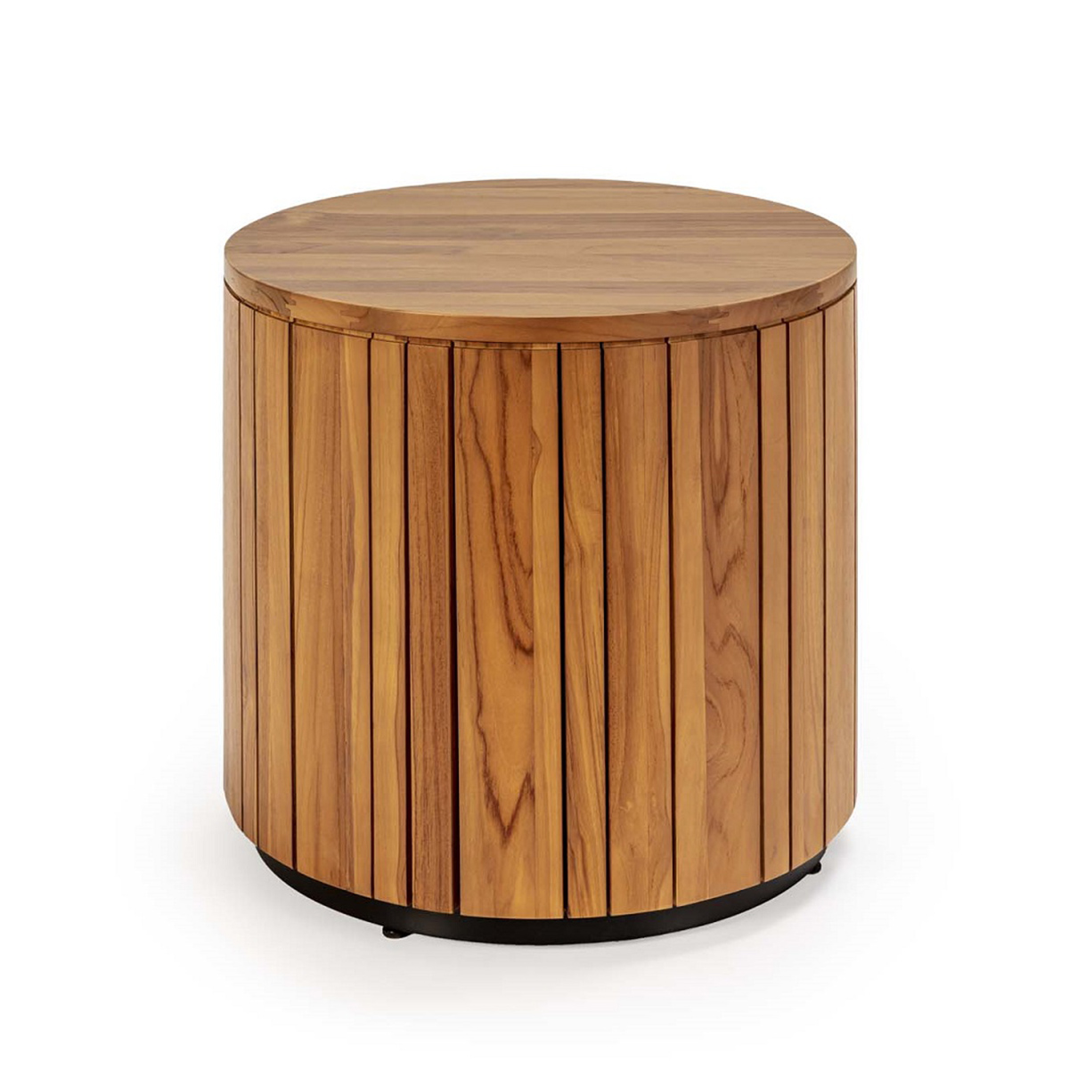 MESA AUXILIAR 50X50X50 MADERA DE TECA NATURAL