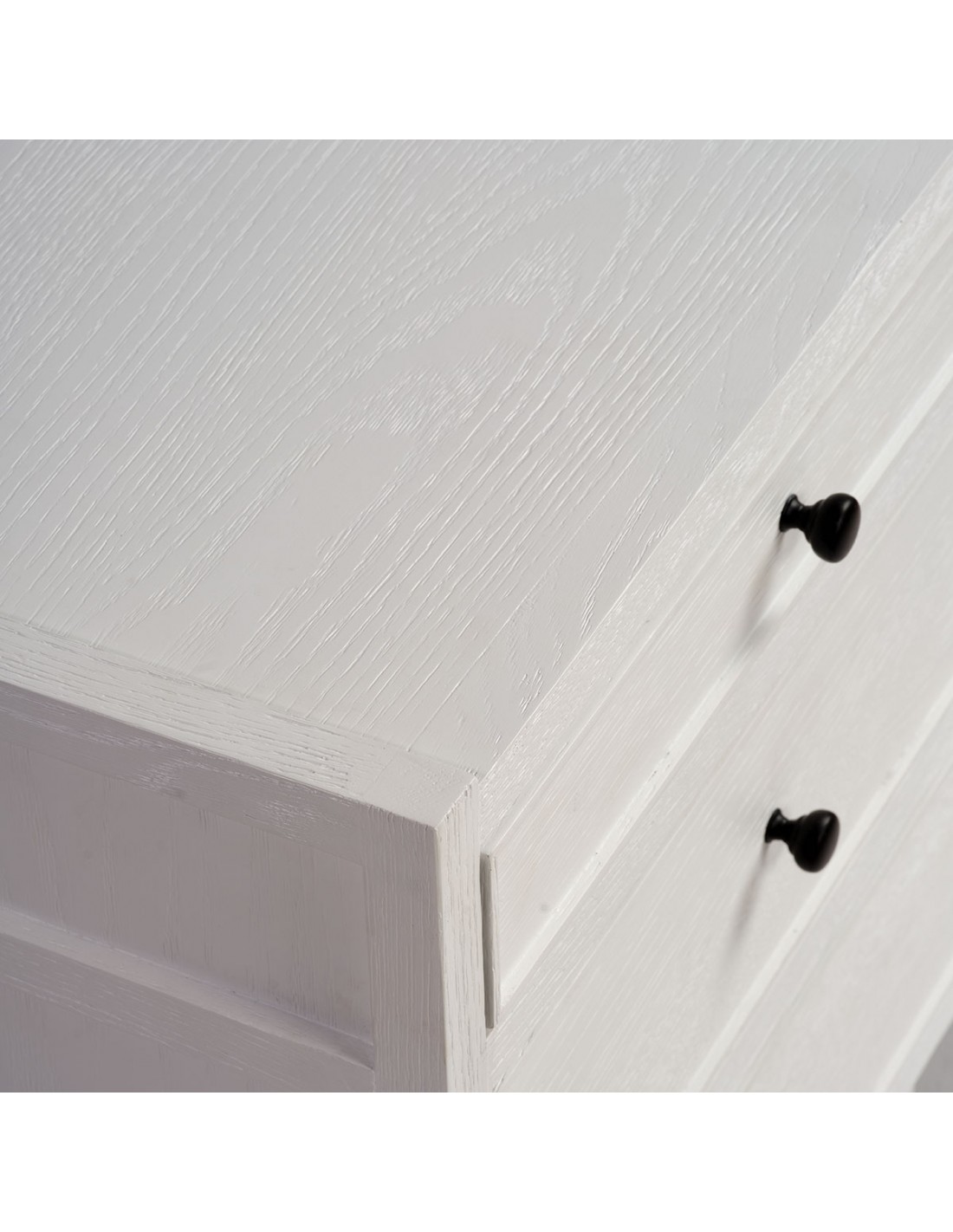 MESITA DE NOCHE ROBLE BLANCO 3 CAJONES ANCHO 50 X 45 X 60