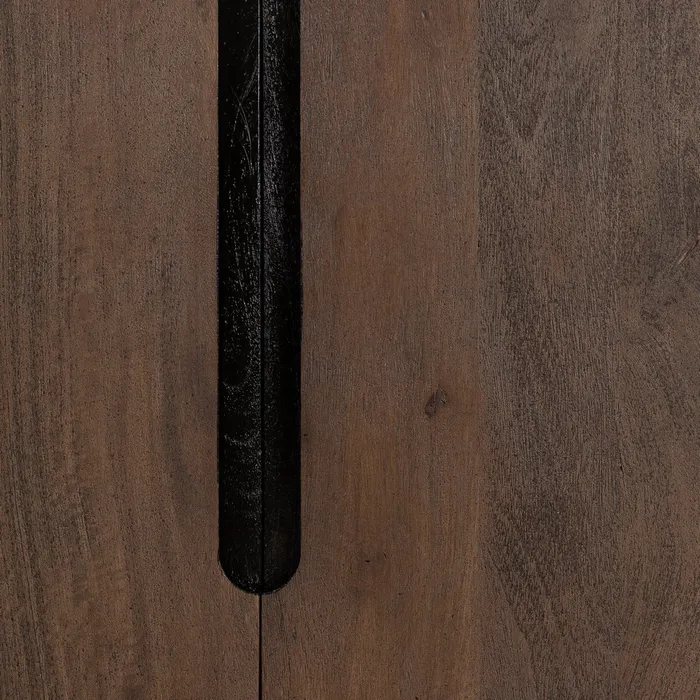MUEBLE RECIBIDOR MARRÓN MADERA DE MANGO 100 X 40 X 85 CM