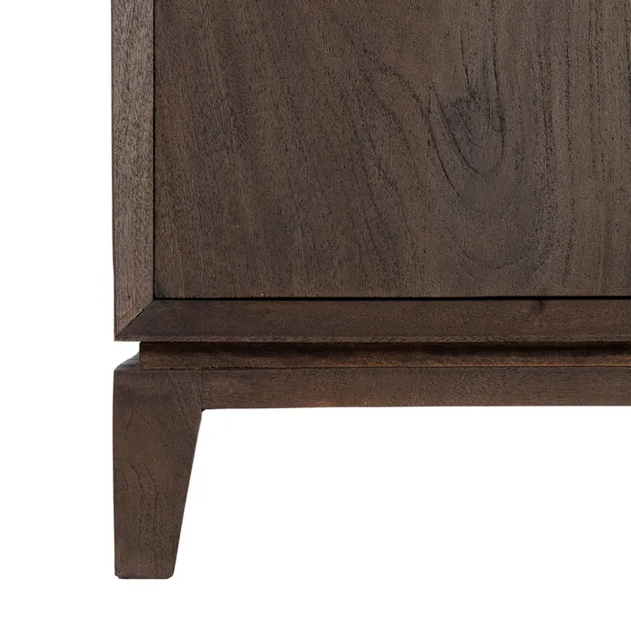 MUEBLE RECIBIDOR MARRÓN MADERA DE MANGO 100 X 40 X 85 CM