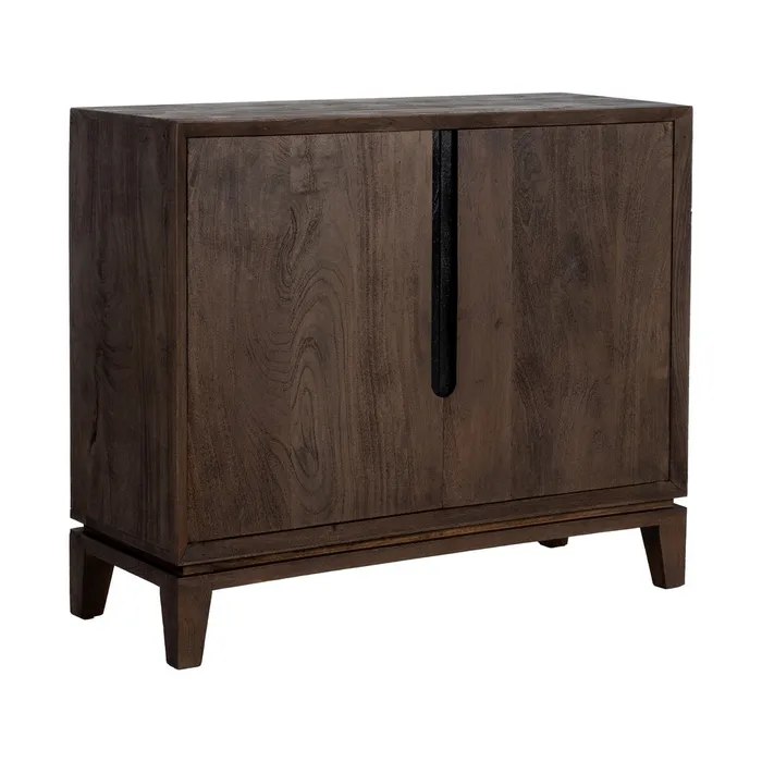 MUEBLE RECIBIDOR MARRÓN MADERA DE MANGO 100 X 40 X 85 CM