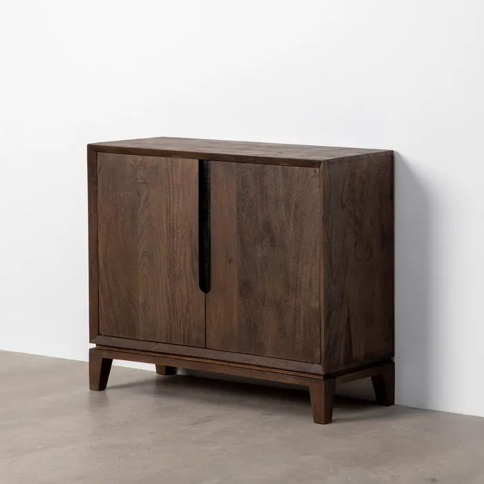 MUEBLE RECIBIDOR MARRÓN MADERA DE MANGO 100 X 40 X 85 CM