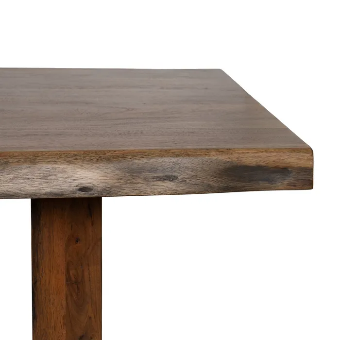 MESA COMEDOR MARRÓN MADERA DE ACACIA 180 X 90 X 77 CM - Imagen 4