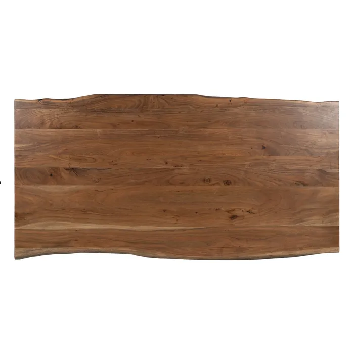 MESA COMEDOR MARRÓN MADERA DE ACACIA 180 X 90 X 77 CM - Imagen 5