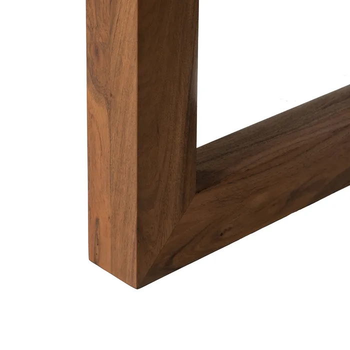 MESA COMEDOR MARRÓN MADERA DE ACACIA 180 X 90 X 77 CM - Imagen 6