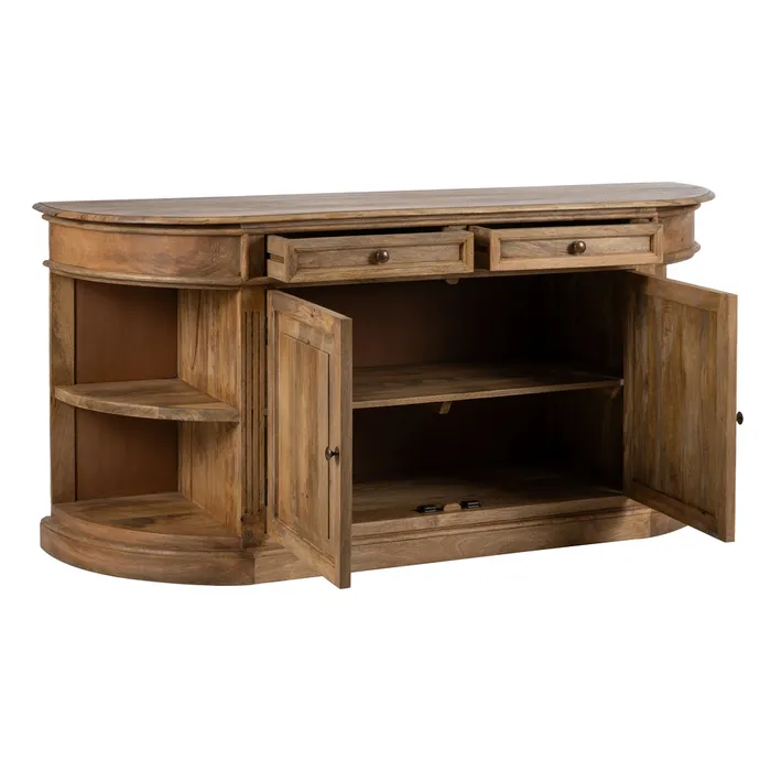 APARADOR NATURAL MADERA DE MANGO SALÓN 189 X 53 X 88 CM - Imagen 9