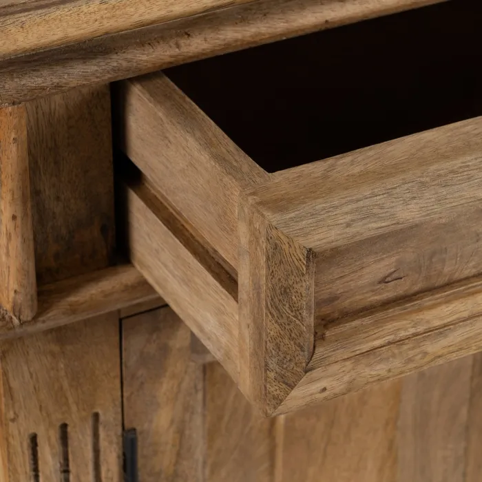 APARADOR NATURAL MADERA DE MANGO SALÓN 189 X 53 X 88 CM - Imagen 10