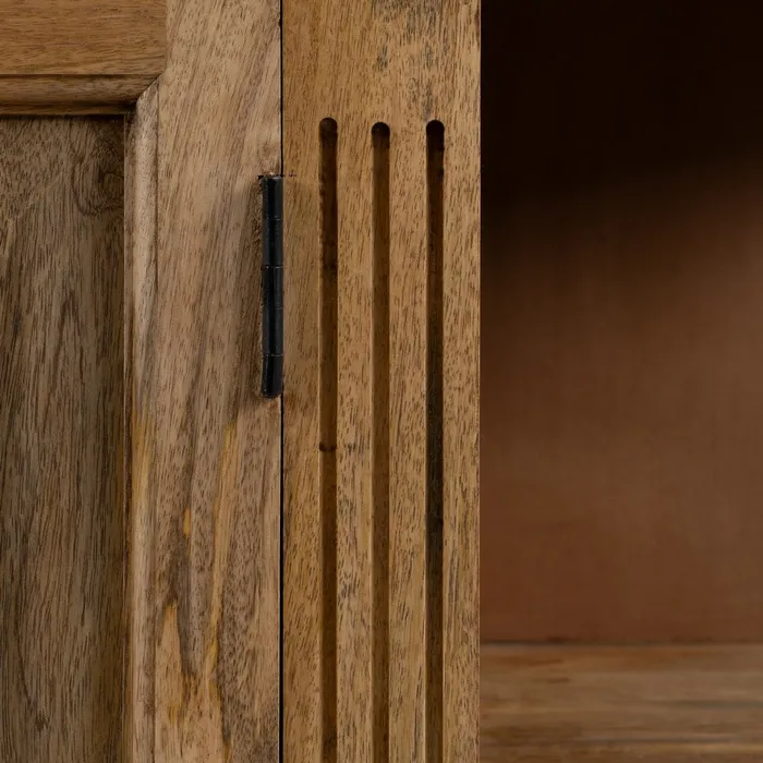 APARADOR NATURAL MADERA DE MANGO SALÓN 189 X 53 X 88 CM - Imagen 12