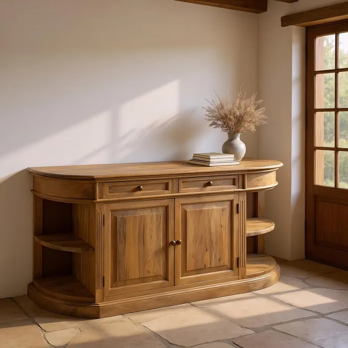 APARADOR NATURAL MADERA DE MANGO SALÓN 189 X 53 X 88 CM - Imagen 14