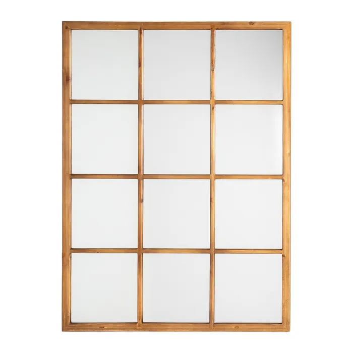 ESPEJO NATURAL MADERA DECORACIÓN