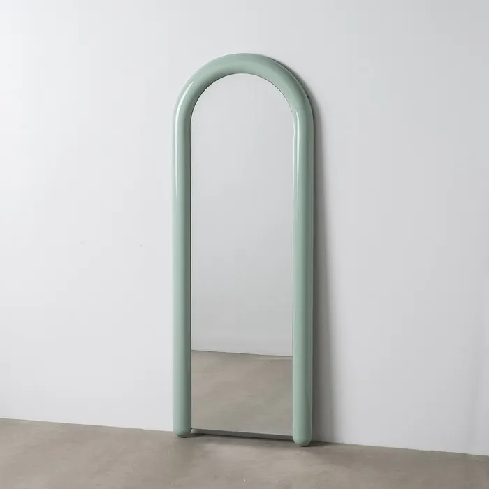 ESPEJO VESTIDOR LACADO VERDE DM 60 X 5 X 160 CM - Imagen 2