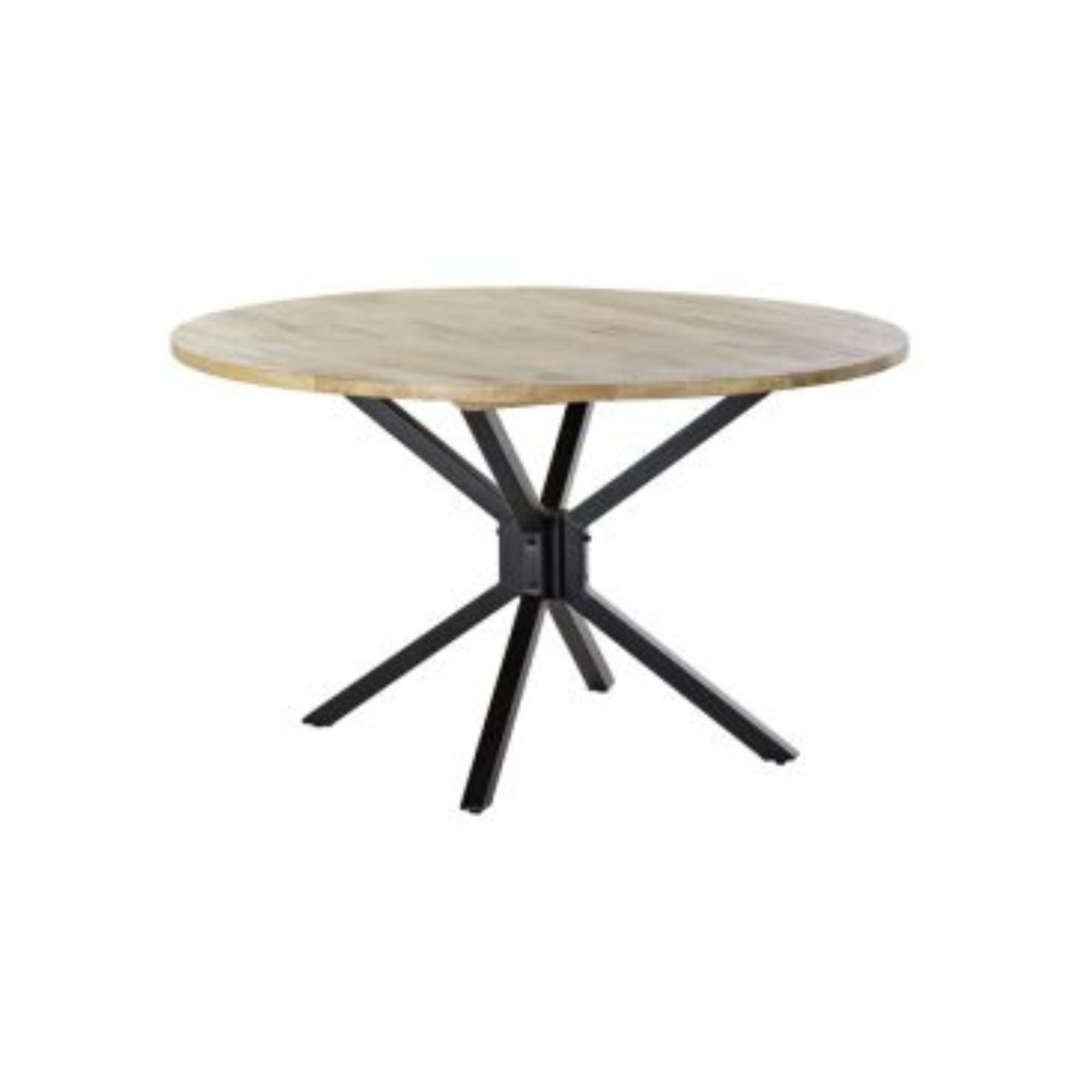 MESA REDONDA COMEDOR MANGO METAL 127X127X75