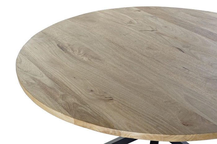 MESA REDONDA COMEDOR MANGO METAL 127X127X75 - Imagen 3