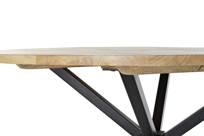 MESA REDONDA COMEDOR MANGO METAL 127X127X75 - Imagen 2
