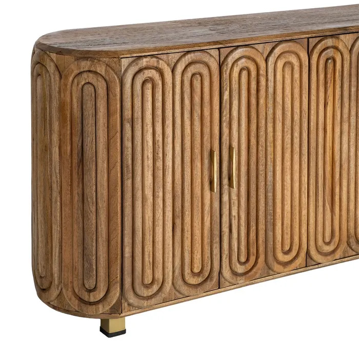 APARADOR MADERA DE MANGO SALÓN 152 X 40 X 78 CM - Imagen 6