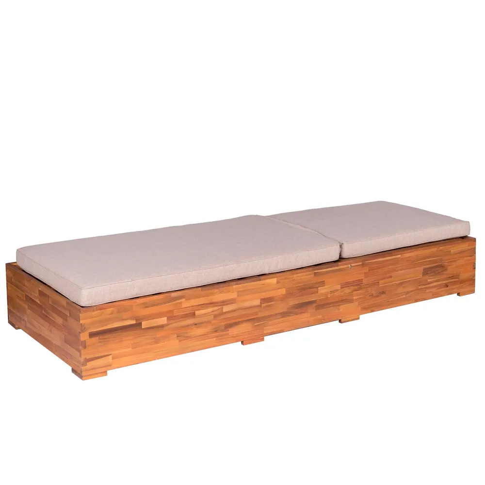 CAMA NORAH ACACIA MACIZA 200 X 80 X 27 CM - Imagen 2