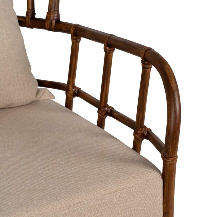 SILLÓN MARRÓN RATÁN DECORACIÓN 82 X 78 X 108 CM - Imagen 5