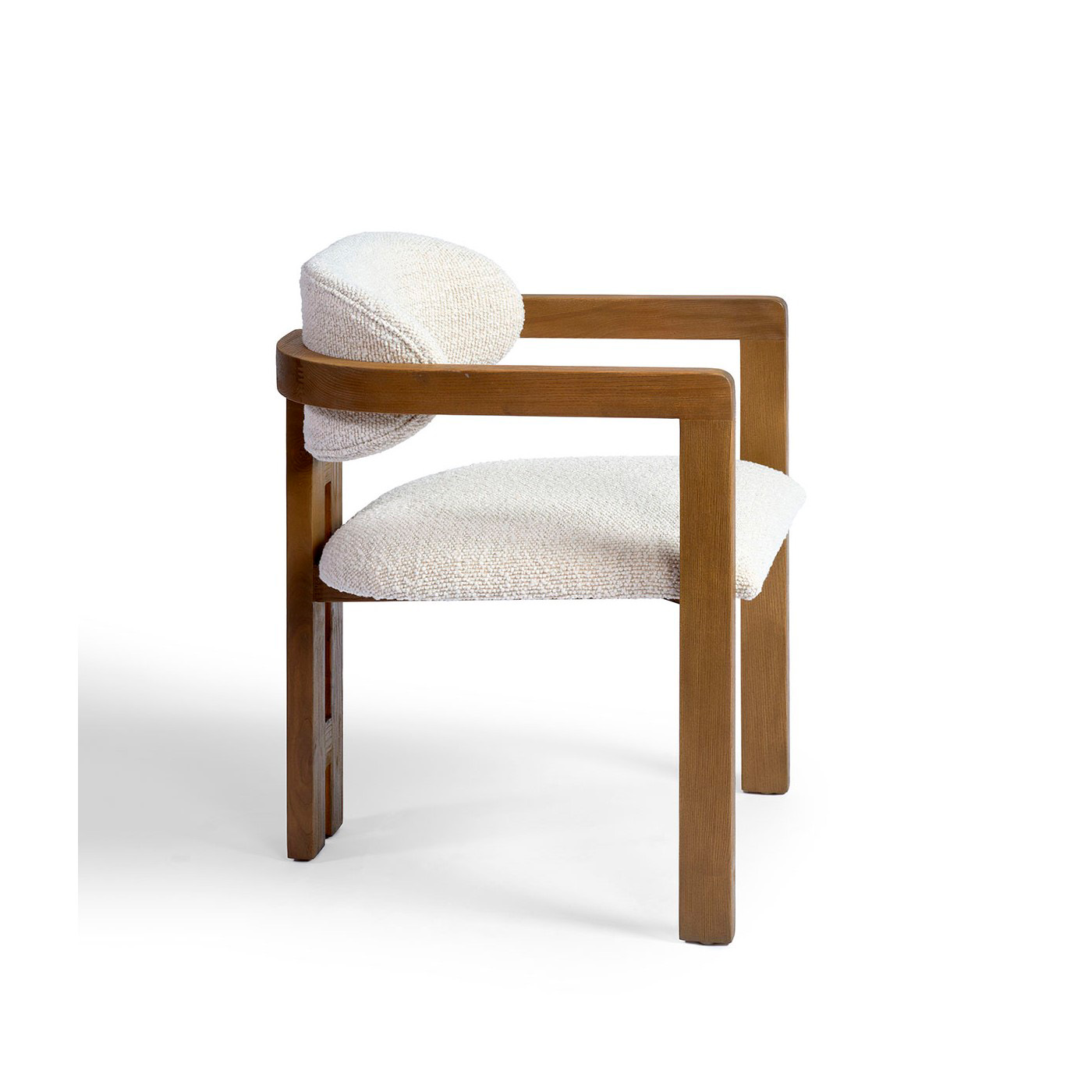 Sillón de comedor madera y tapizado 58,5x58,5x80 - Imagen 3