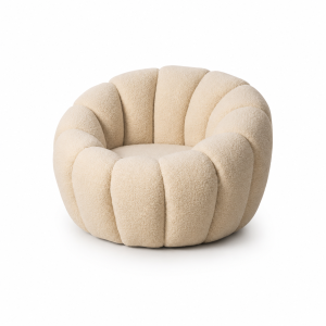 SILLÓN BLANCO TEJIDO
