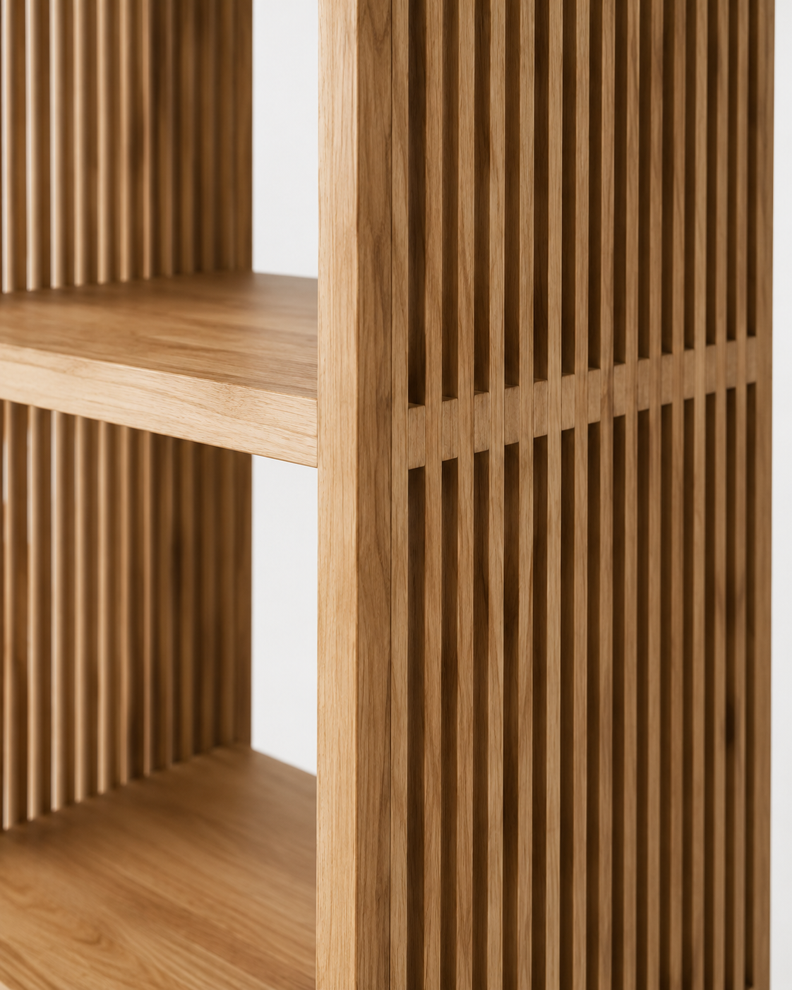 ESTANTERÍA NATURAL MADERA DE TECA SALÓN 54 X 35 X 190 CM - Imagen 2