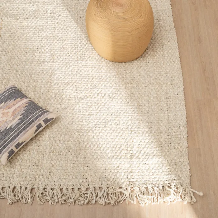 ALFOMBRA CREMA YUTE ALTEA DECORACIÓN 200 X 290 CM - Imagen 2