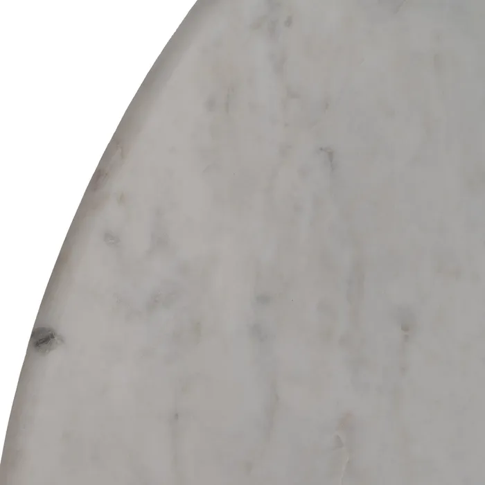 MESA CENTRO BLANCO-MARRÓN MÁRMOL/MADERA 80 X 80 X 49 CM - Imagen 4