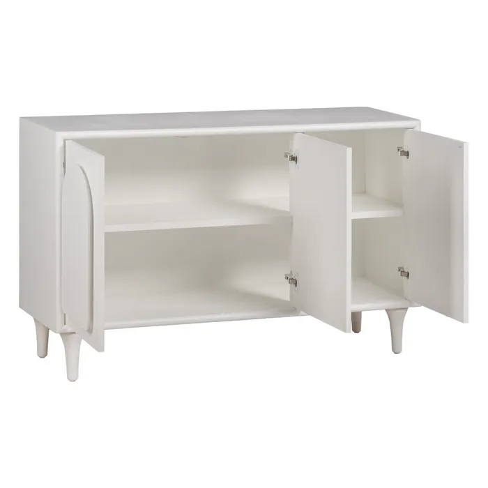 APARADOR BLANCO DM-MADERA 120 X 40 X 81 CM - Imagen 3