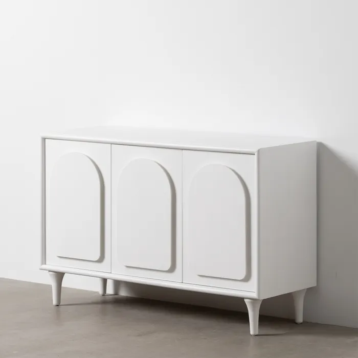 APARADOR BLANCO DM-MADERA 120 X 40 X 81 CM - Imagen 2